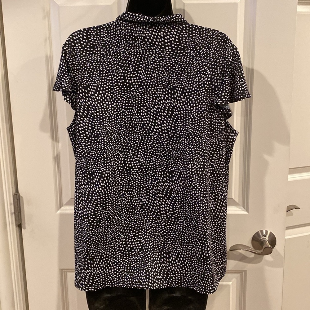 Petite XL Cocomo black polka dot blouse - NWT - Picture 2 of 4